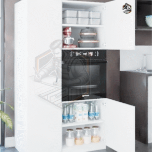 Alternative view of Tamamı MDF Maxi Ankastre Fırını Dolabı 3 Kapaklı Çok Amaçlı Mutfak Dolabı (ÖZEL ÖLÇÜ YAPILIR)