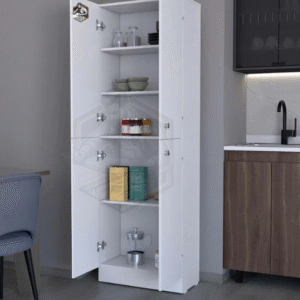 Alternative view of Tamamı MDF 4 Kapaklı Bol Raflı Çok Amaçlı Kiler Dolabı